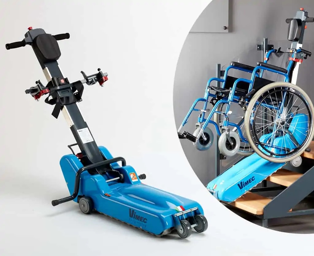 Monte-escalier pour fauteuil roulant - DW-11A - Dragon Industry - sur  chenilles / pliable